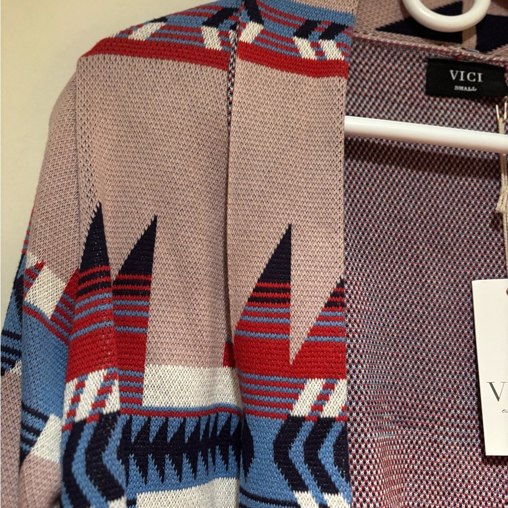 VICI Aztec Patterned Cardigan - Picture 2 of 5